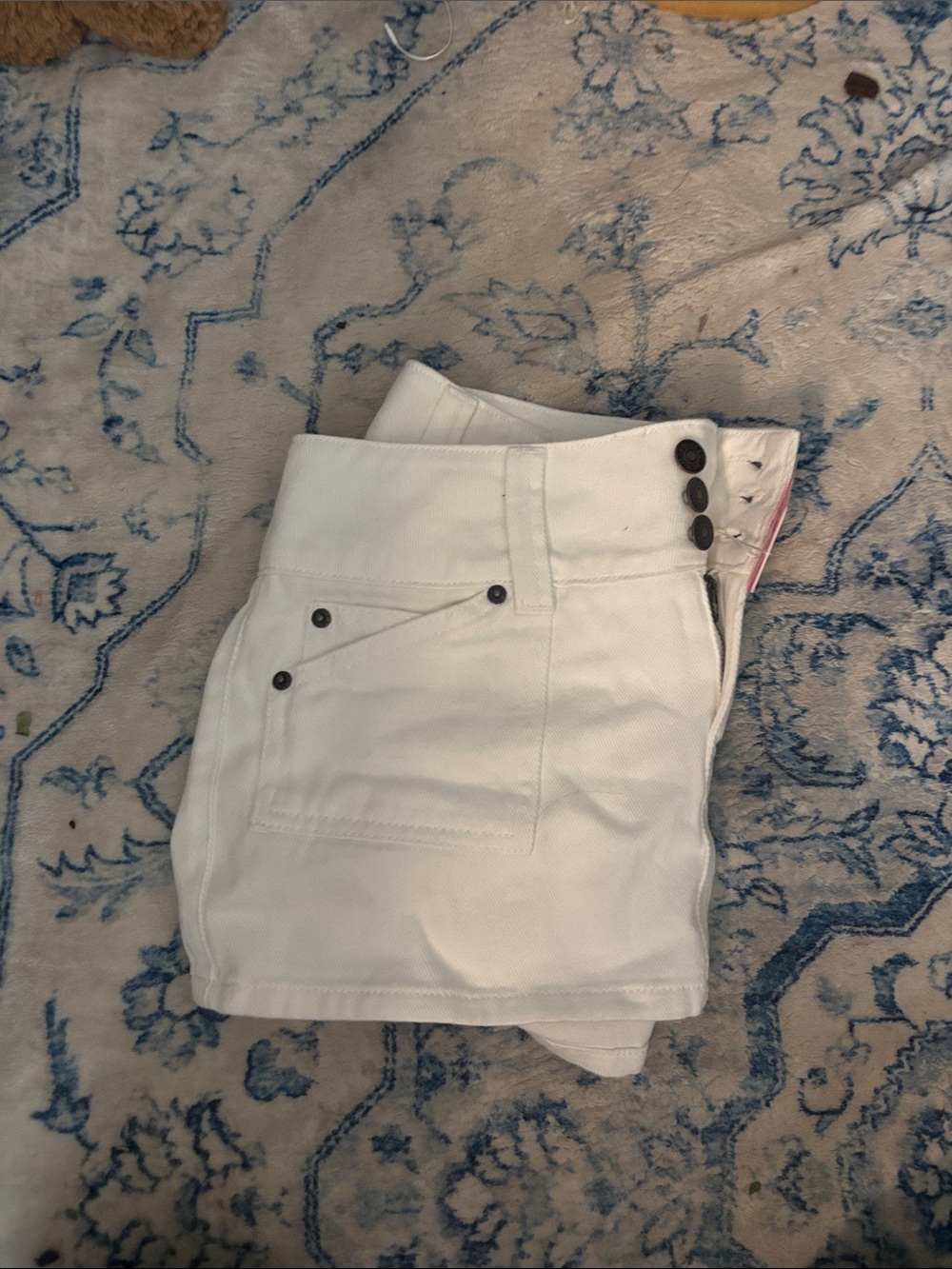 Edikted Mckinley Denim White Skirt NWT